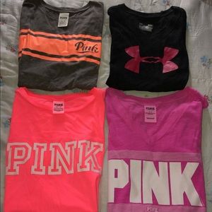 VS Pink shirts & Under Armour